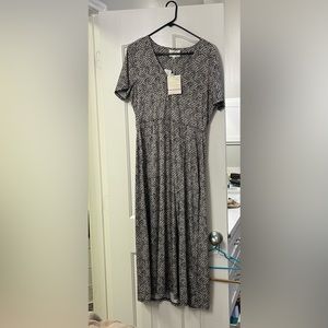 WAYF Cheetah Maxi Dress Size Large NWT